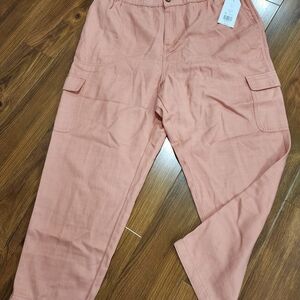 Wonderly Women's Peach XL Casual Cargo Pants